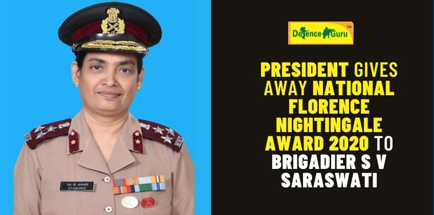 President Shri Ram Nath Kovind gives away National Florence Nightingale Award 2020 to Brigadier S V Saraswati