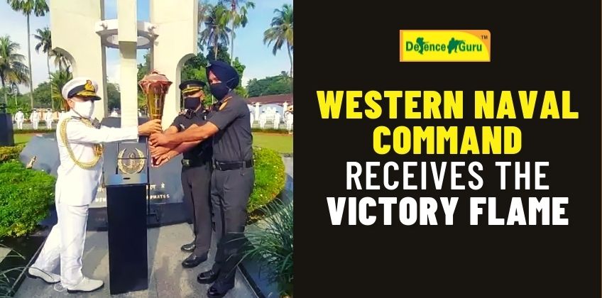 Western Naval Command Receives The Victory Flame