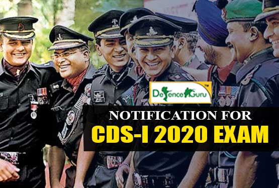 NOTIFICATION FOR CDS-I 2020 EXAM