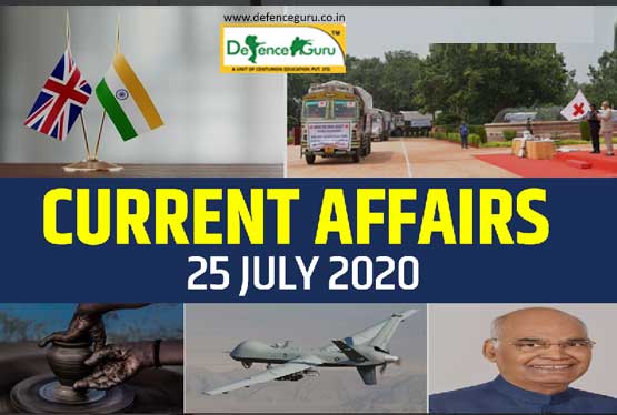 Current Affairs 2020 - July 25 | Daily GK