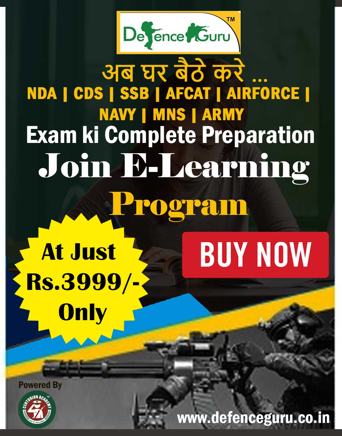 Join E-Learning Program for Defence Exam Preparation