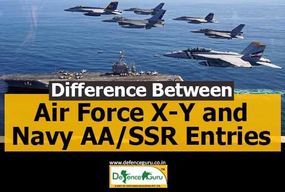Difference Between Air Force X-Y and Navy AA/SSR Entries