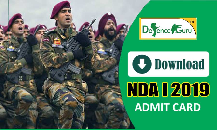 UPSC Released NDA I 2019 Admit Card - Download Now
