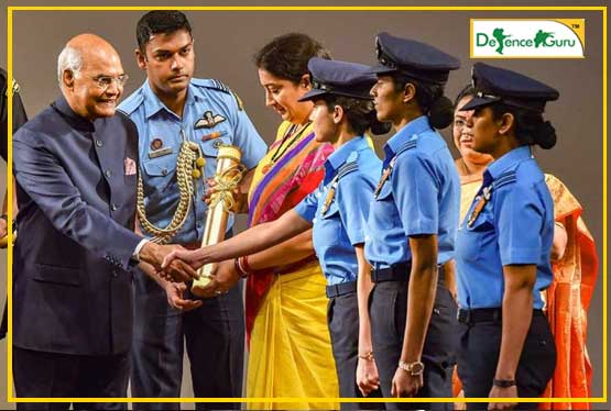 IAF's First Women Fighter Pilots awarded 'Nari Shakti Puraskar'
