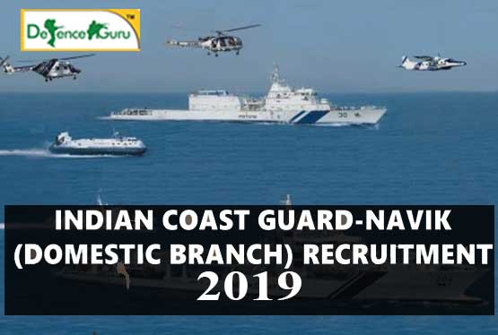 Indian Coast Guard Navik DB Recruitment 2019