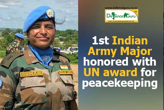 1st Indian Army Major honored with UN award for Peacekeeping