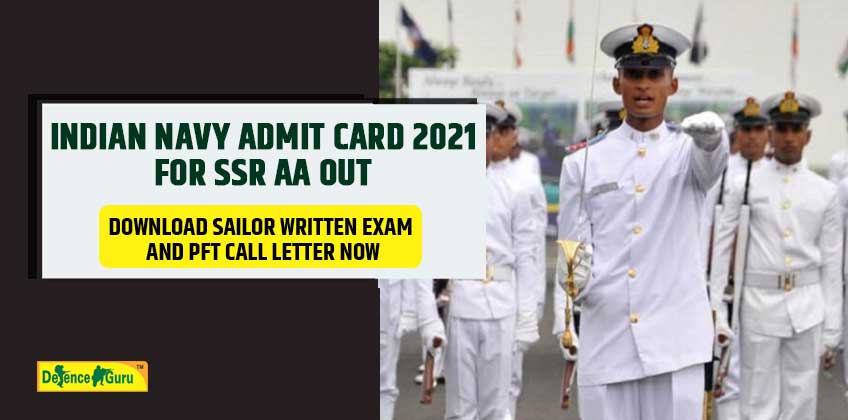 Indian Navy SSR AA 2021 Admit Card Out - Download Call Letter Now