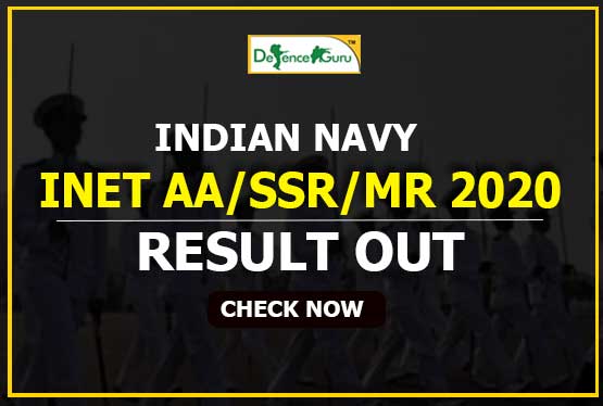 Indian Navy INET AA | SSR | MR 2020 Result Out