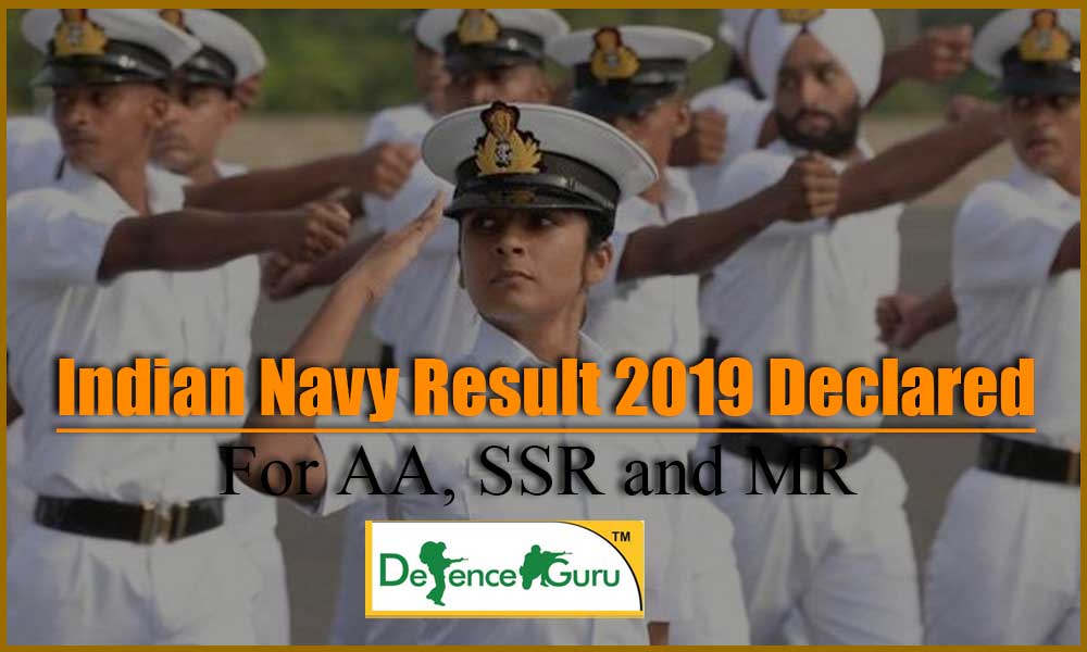 Indian Navy SSR, AA, MR Result 2019 Declared - Check Now