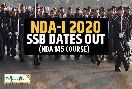 NDA-1 2020 (145 Course) SSB Interview Date Out