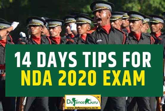 14 Days Tips for NDA 2020 Exam