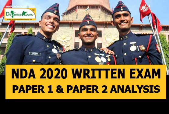 NDA 2020 Written Exam Paper 1 and Paper 2 Analysis