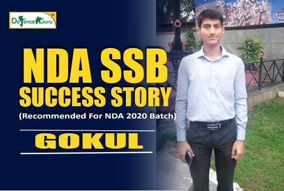 Meet Gokul Recommended For NDA 2020 Batch