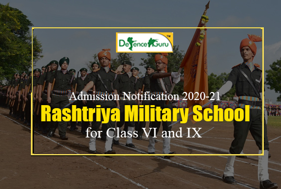 Rashtriya Military School Admission Notification 2020-21