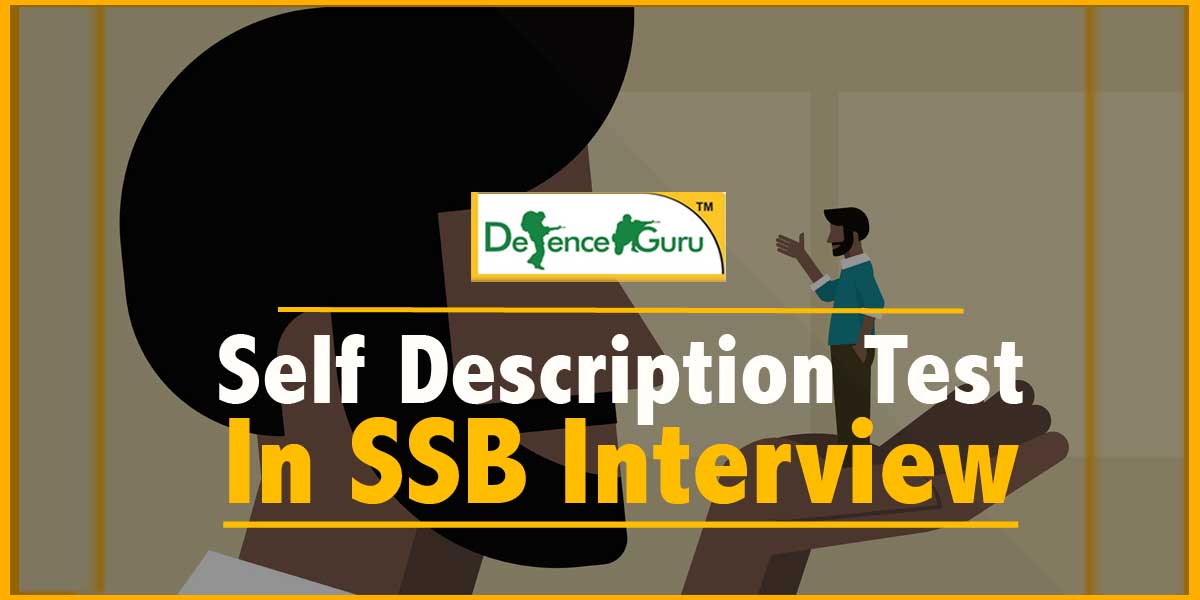 Self Description Test in SSB Interview