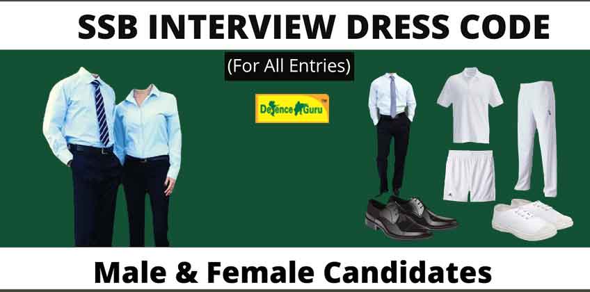 SSB Interview Dress Code for Male and Female