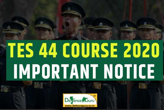 TES 44 Course 2020 Important Notice