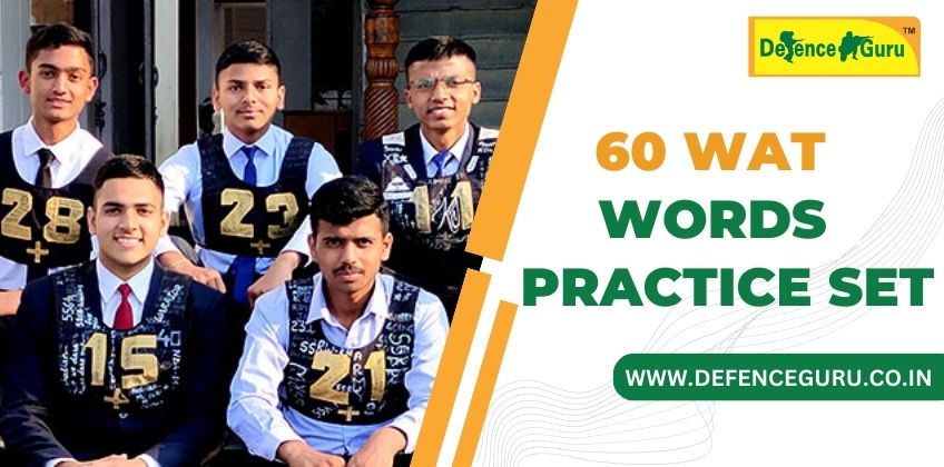 60 WAT Words Practice Set Download PDF