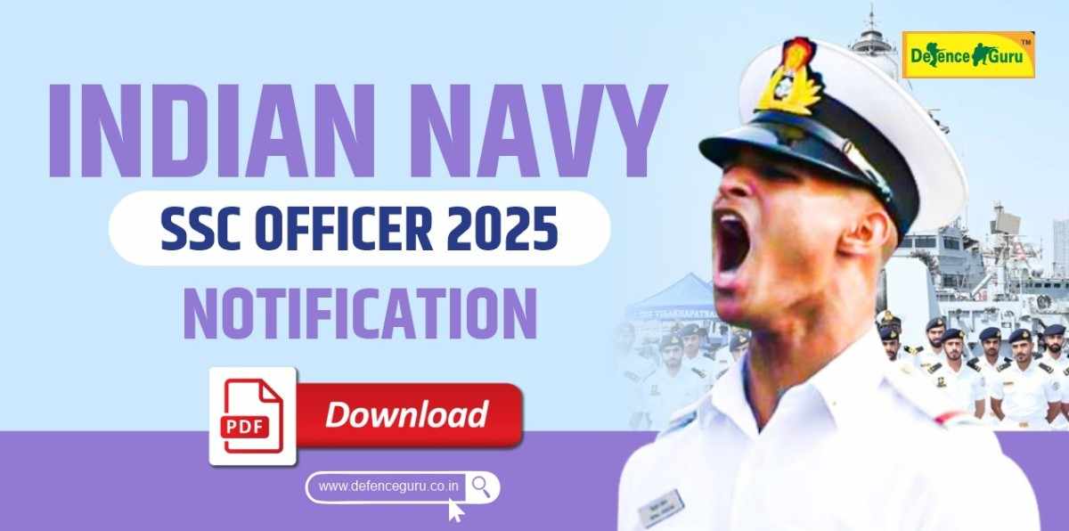 Indian Navy SSC Officer 2025 Notification Out