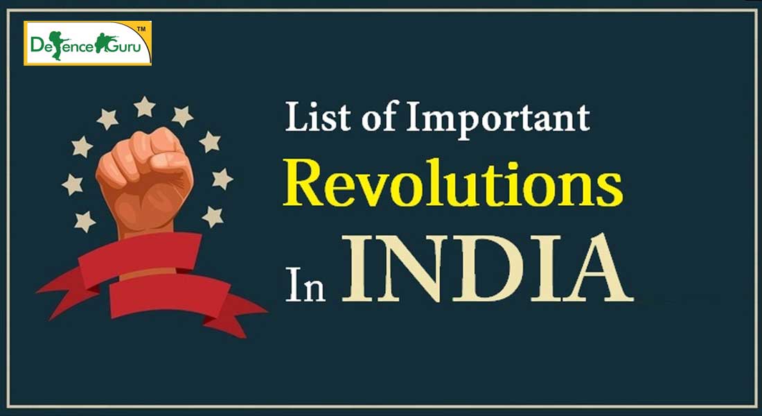 LIST OF REVOLUTIONS INDIA