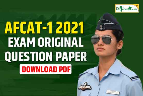 AFCAT-1 2021 Written Exam Original Question Paper - Download PDF