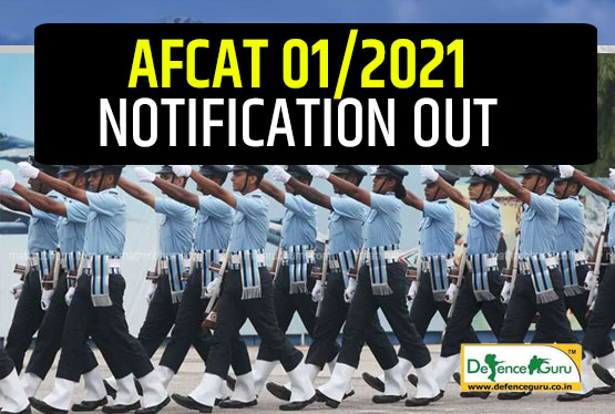 AFCAT 01/2021 Notification Out - Registration Open 1 Dec 2020