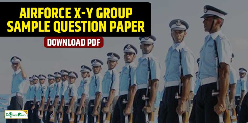 Air Force X-Y Group Sample Question Paper PDF