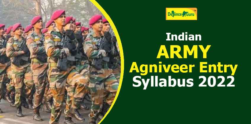 Indian Army Agniveer Entry Syllabus 2022