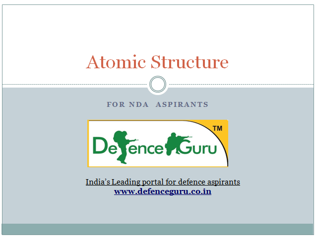 Atomic Structure-NDA aspirnats