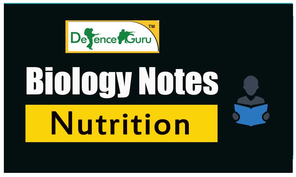 Biology Nutrition Notes For NDA Exam