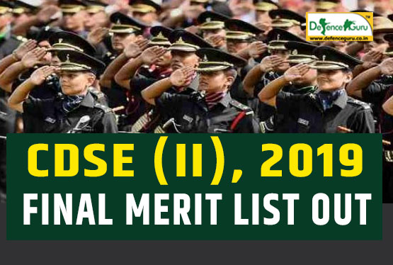 CDSE (II) 2019 Final Merit List Out