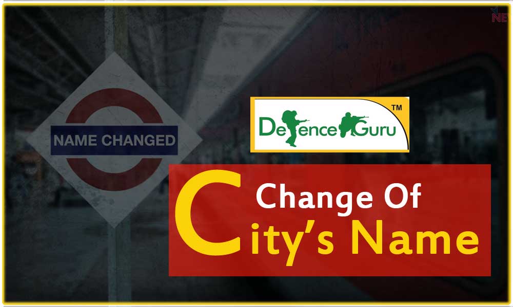 Change of City's Name in India
