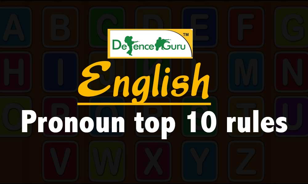 English Pronoun top 10 rules MNS Exam Preparation