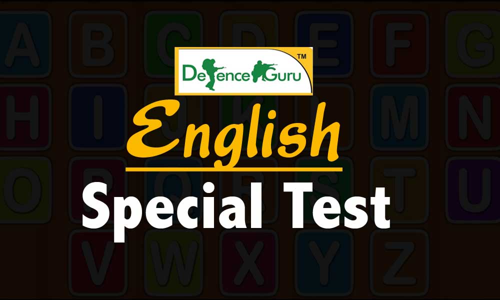 English Special Test for MNS Exam Preparation