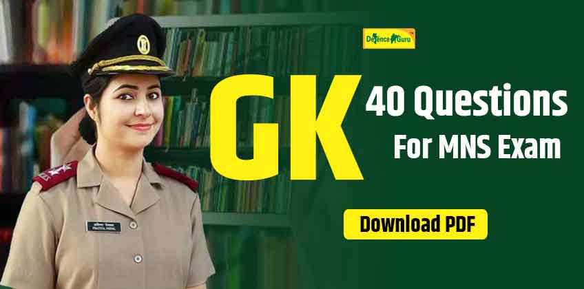 40 GK questions for MNS Exam - Download PDF