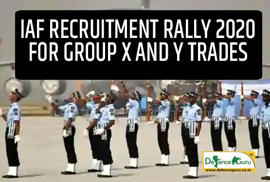 IAF Recruitment Rally 2020 for Group X and Y Trades