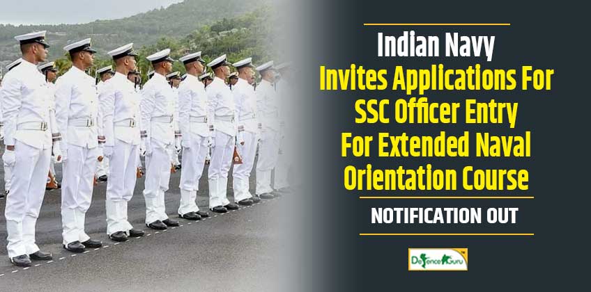 Indian Navy SSC Officers Notification 2021 for Naval Orientation