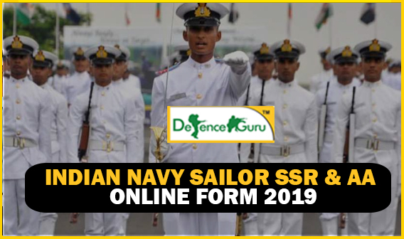 Indian Navy Sailor SSR and AA Online Form 2019
