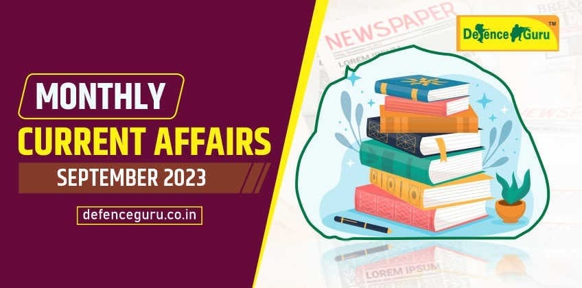 Monthly Current Affairs September 2023 