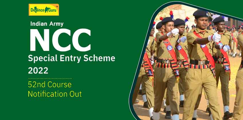 Army NCC Special Entry Scheme 52 Course Men & Women Notifications Out - Apply Online