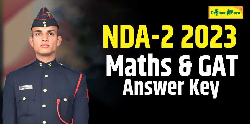NDA-2 2023 Maths and GAT Answer Key (All Sets - A, B, C, D) PDF