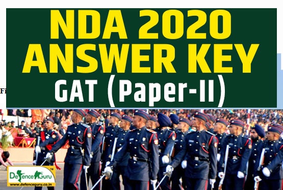NDA 2020 GAT Answer Key - Check NDA 1 & 2 Answer Key