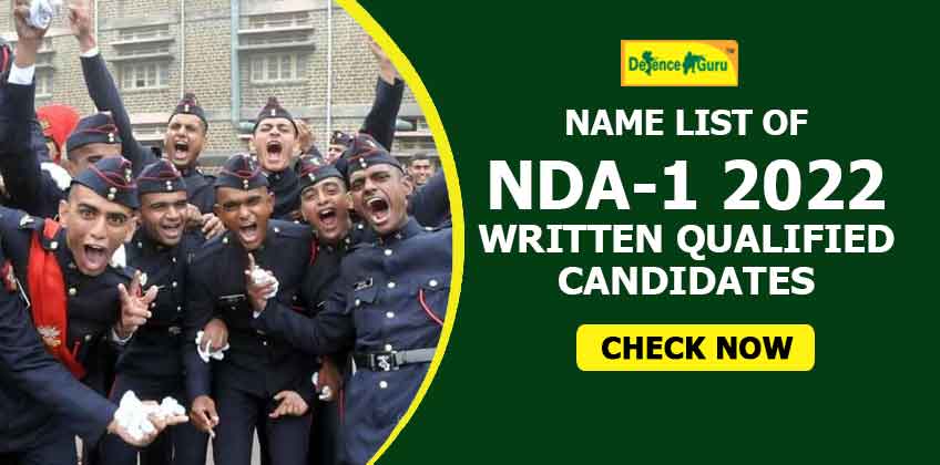 Name list of NDA-1 2022 Written Qualified Candidates