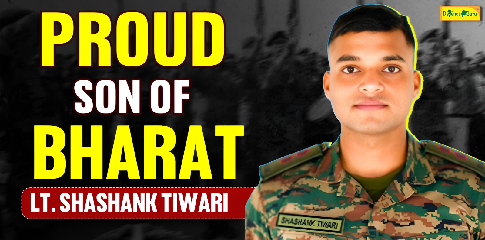 Indian Army Honors Lieutenant Shashank Tiwari, Who Lost His Life During a Heroic Rescue Mission