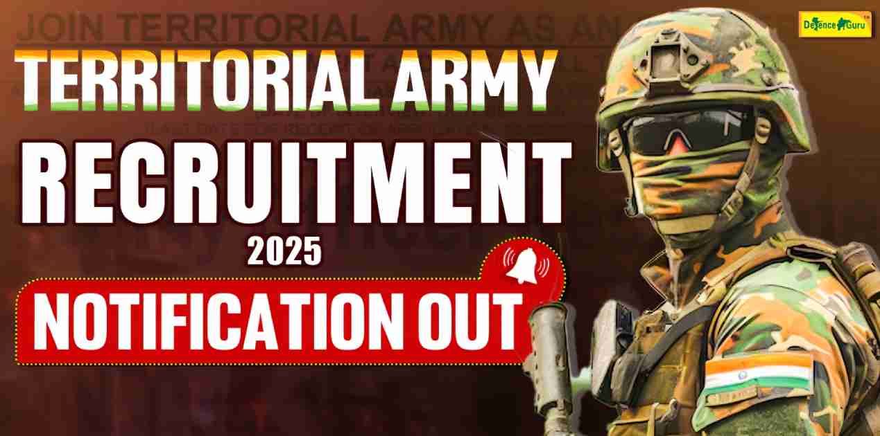 Territorial Army Recruitment 2025: Indian Army releases Notification for TA