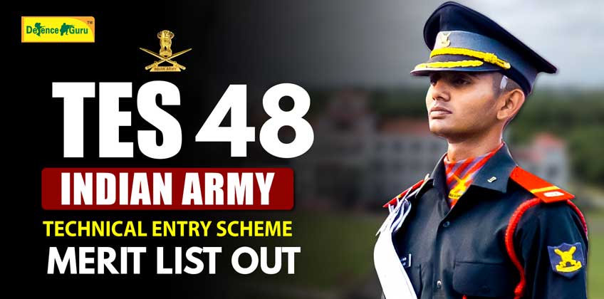 Indian Army (10+2) TES 48 Merit List 2022 Out - Check Now