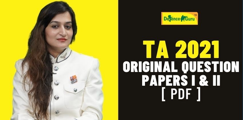TA 2021 Question Paper [ Original Pdf ]
