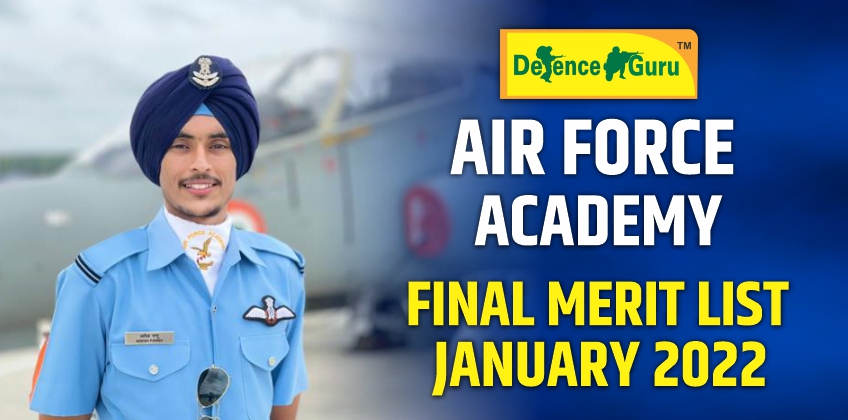 Air Force Academy Final Merit List out January 2022 