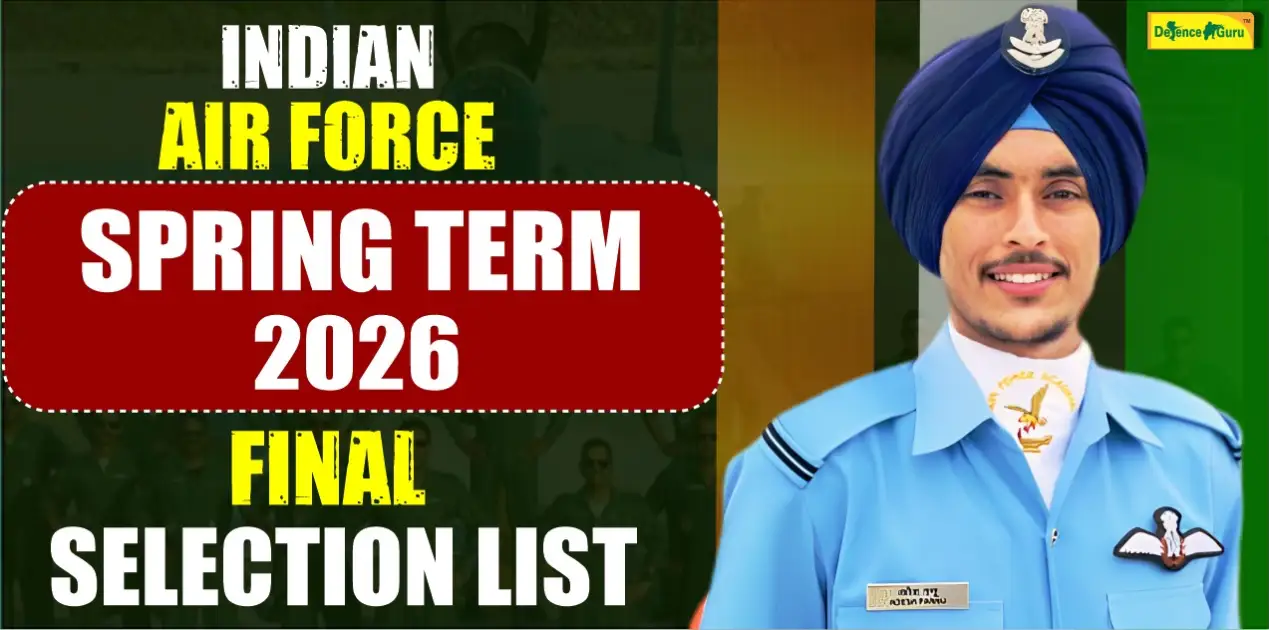 Indian Air Force Spring Term 2026 Final Selection List