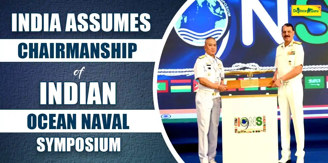 India chairmanship Indian Ocean Naval Symposium